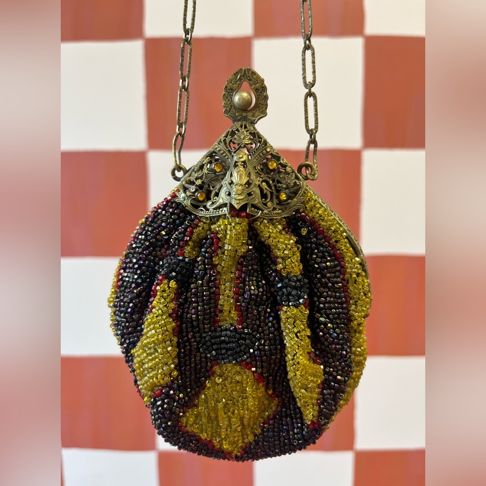 Antique Victorian Beaded Purse